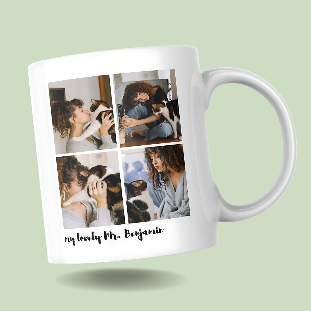 Fototasse 330ml - 4 Foto Collage