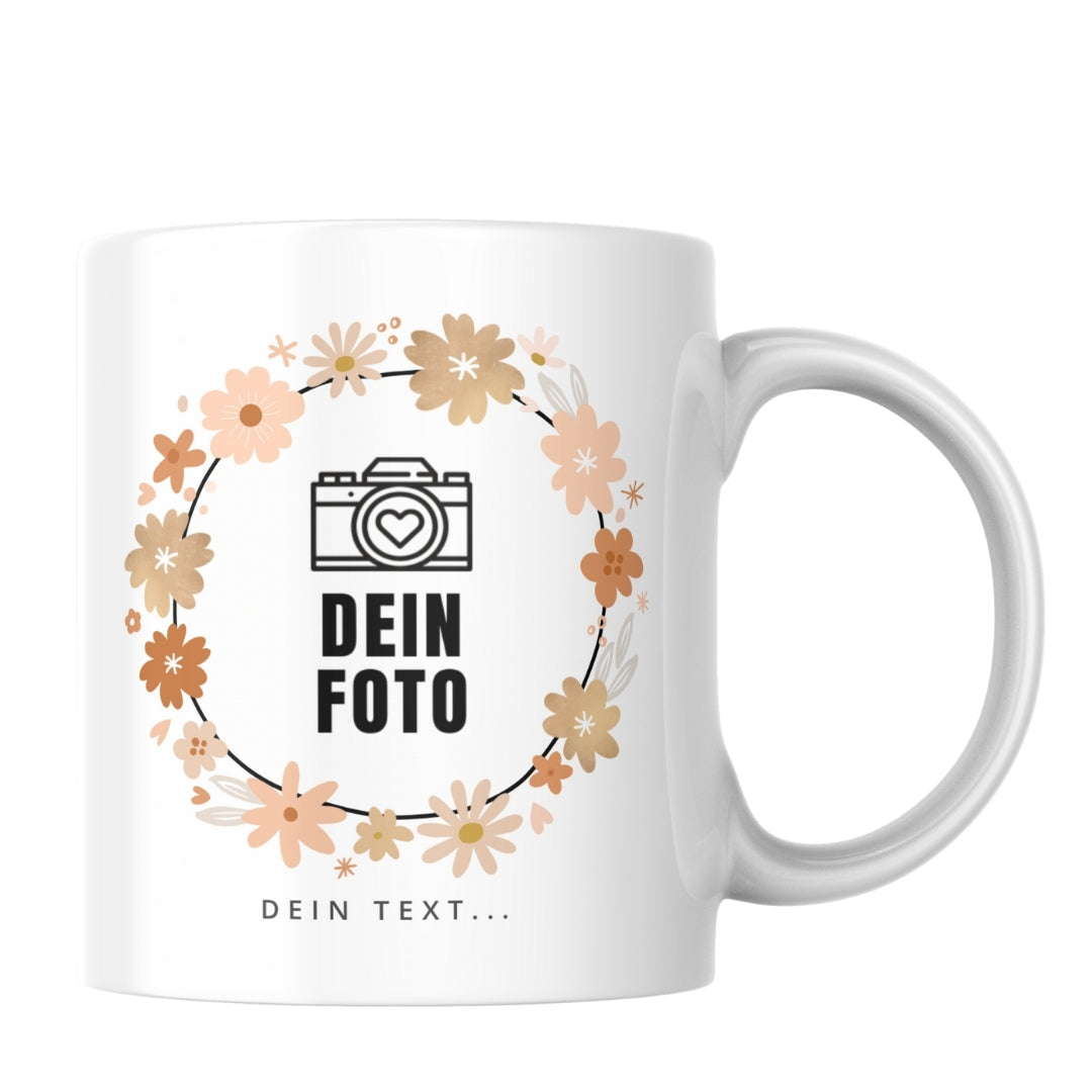 Fototasse 330ml - Blütenring