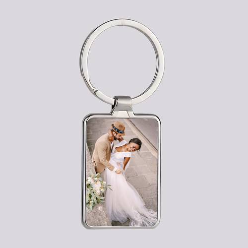 Foto Schlüsselanhänger - Rechteck einseitig