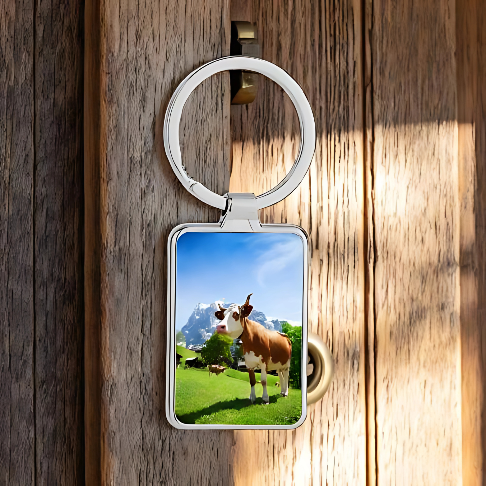 Foto Schlüsselanhänger - Rechteck einseitig