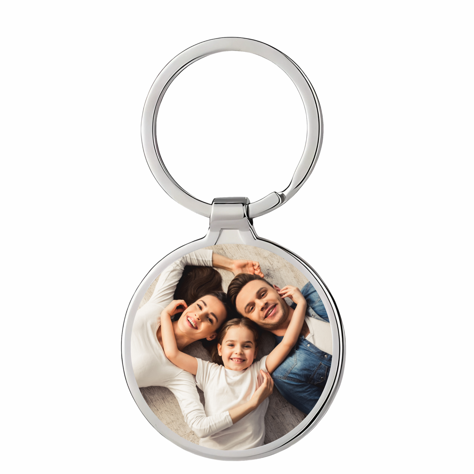 Foto-Schlüsselanhänger Rund
