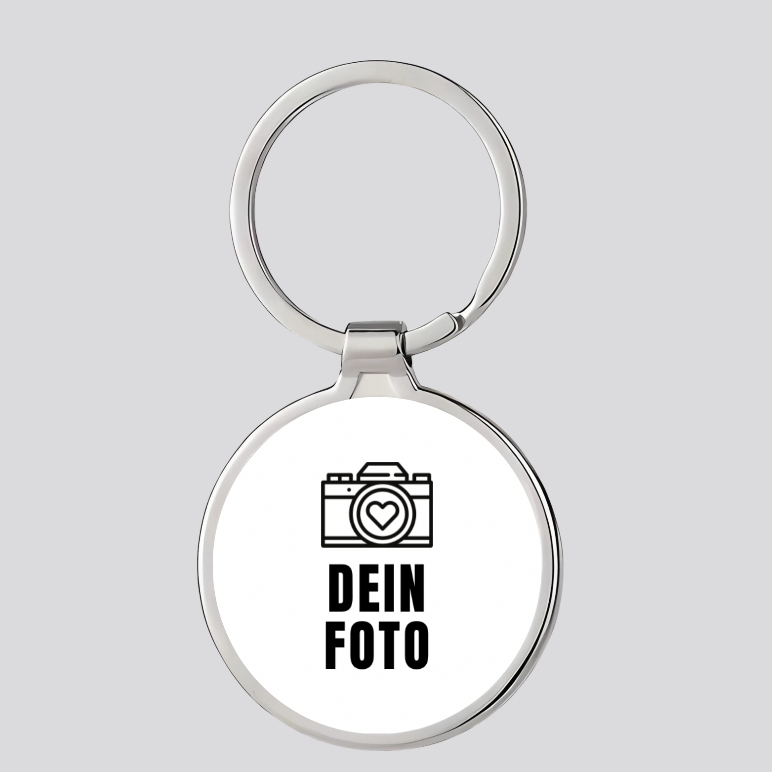 Foto-Schlüsselanhänger Rund