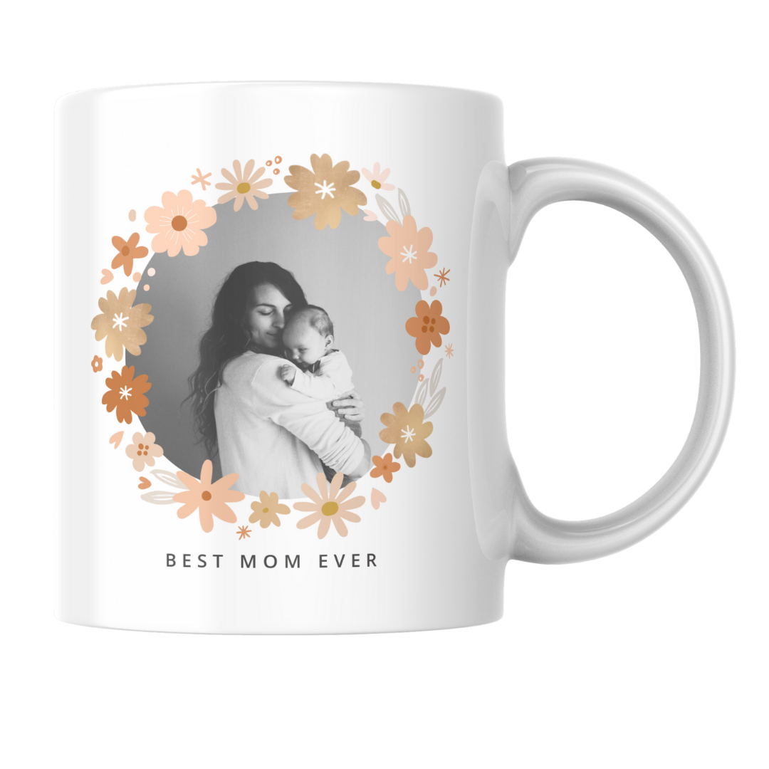 Fototasse 330ml - Blütenring