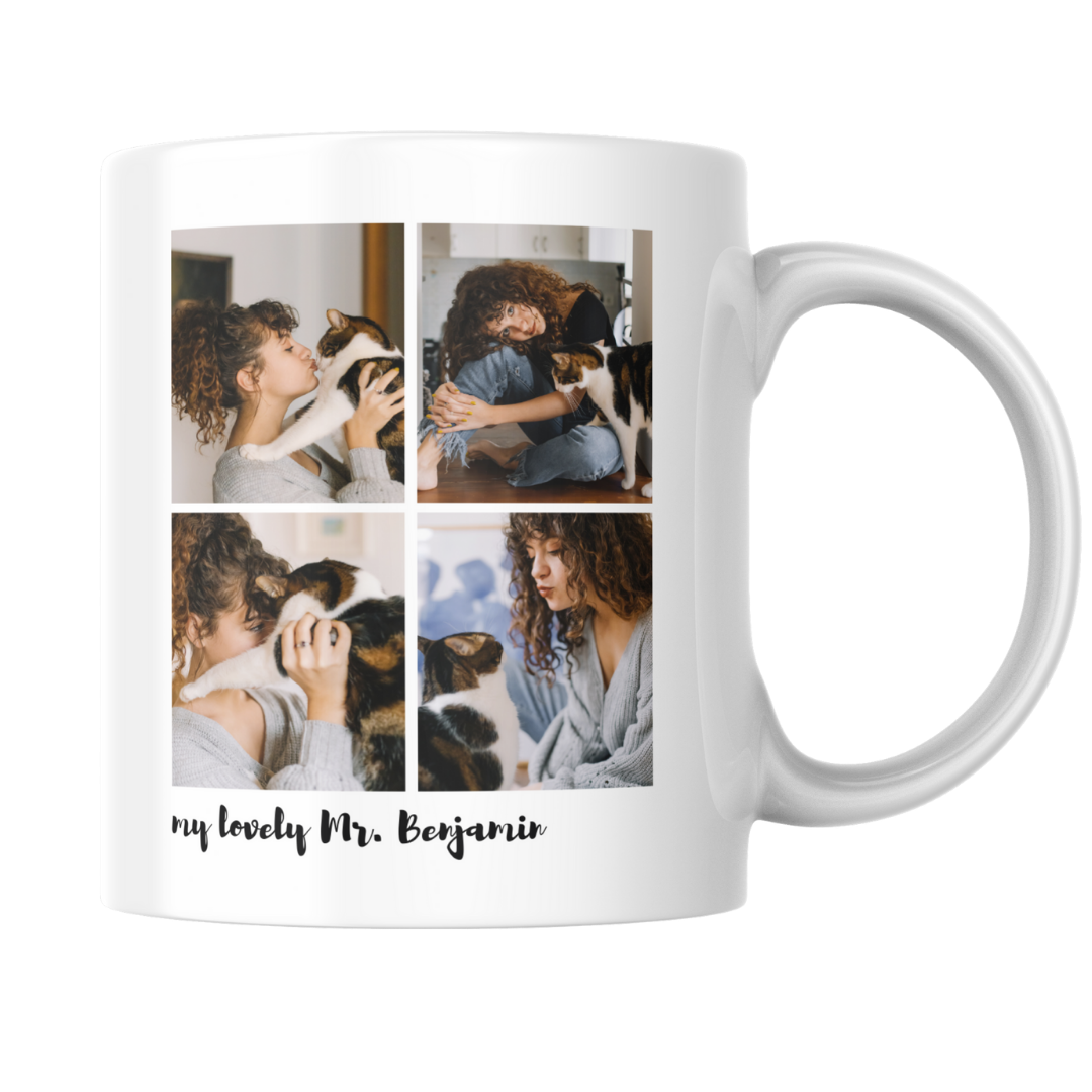 Fototasse 330ml - 4 Foto Collage