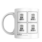 Fototasse 330ml - 4 Foto Collage